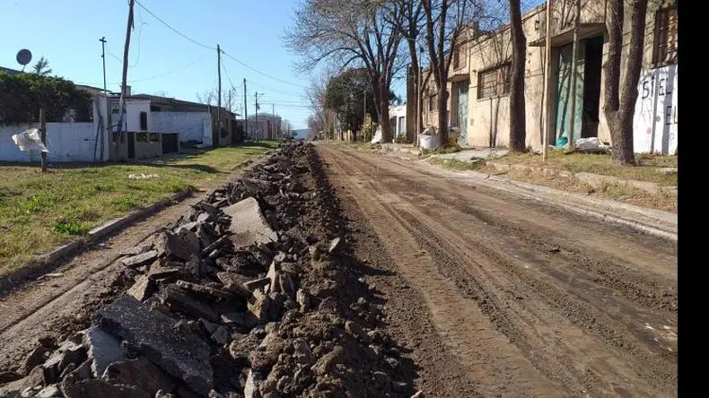 El barrio 9 de Julio se suma al Plan de Pavimentación