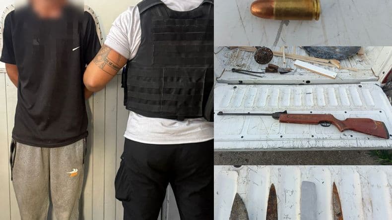 Allanaron una vivienda en barrio Centenario y aprehendieron a un joven por amenazas agravadas