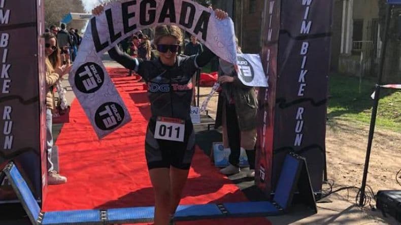 Nuevo podio para Brenda Bernard: finalizó tercera en el Duatlón de Baradero