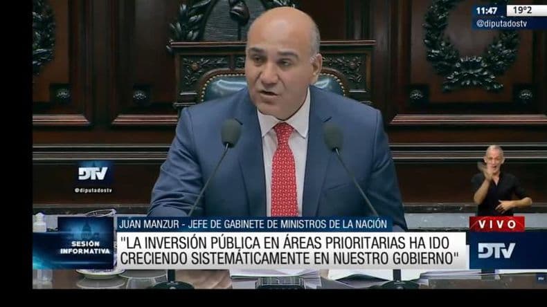 Manzur en Diputados: "Sin paz social no puede haber estabilidad macroeconómica"