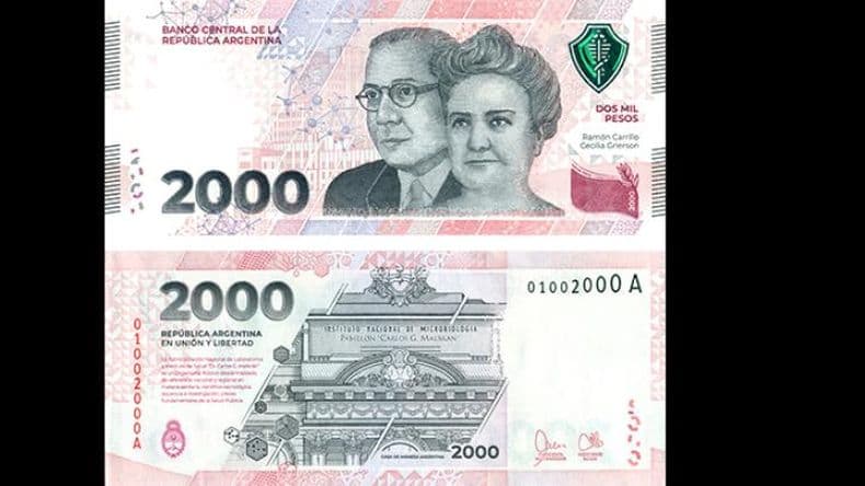 Comienzan a circular los billetes de 2.000 pesos: cómo saber si son falsos