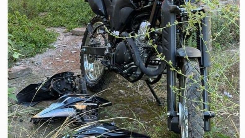 Hallaron semi desmantelada la moto robada del local de avenida Marcelino Ugarte