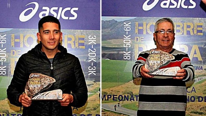 Juan Martín Digilio y Edgar Díaz, ganadores del "Hombre de Piedra" en Tandil