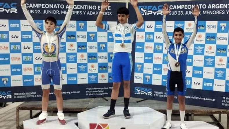 Tercer puesto para Juliano Almeida en el Campeonato Argentino de Pista en San Juan