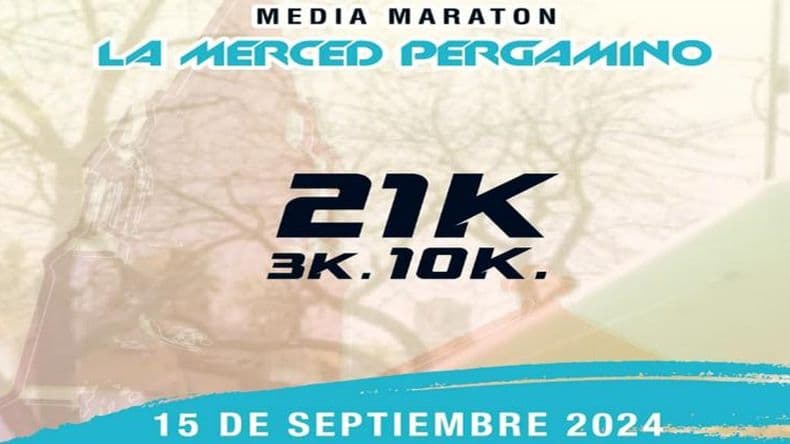 El 21º Medio Maratón La Merced se disputará el 15 de septiembre