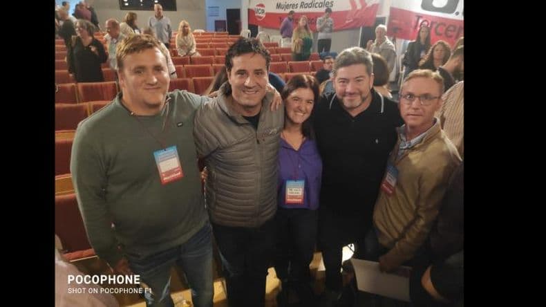 Dirigentes locales en el encuentro de legisladores y referentes de la UCR