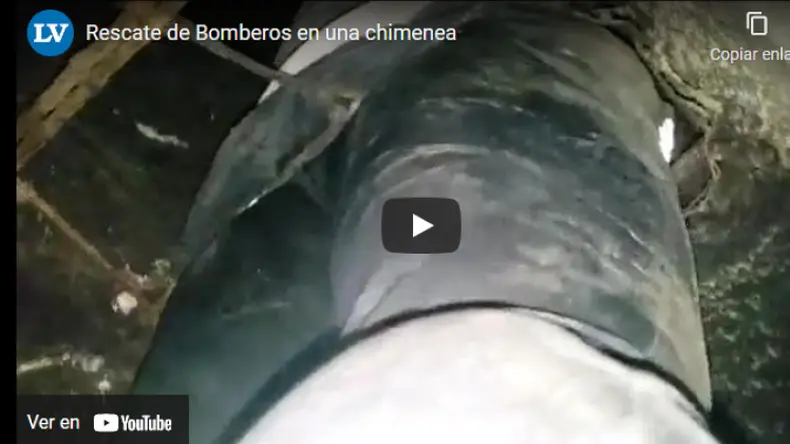 Junín: se quedó atascado en la chimenea y tuvieron que rescatarlo los bomberos