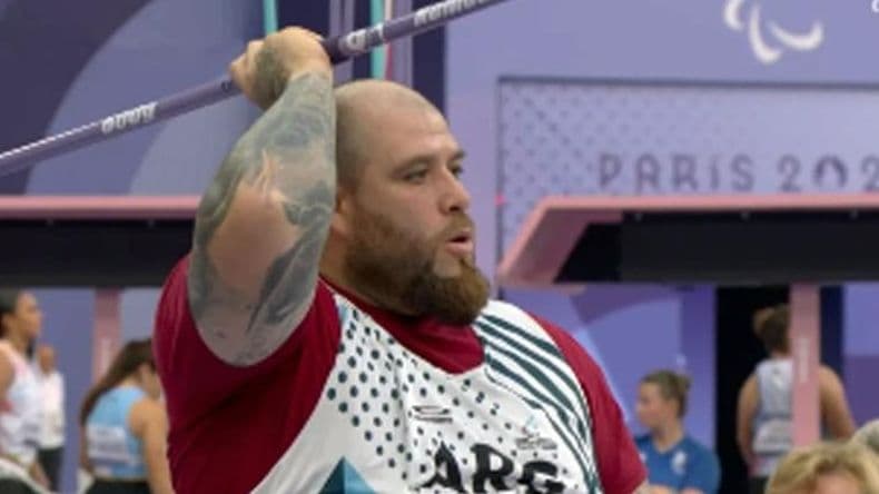 Pablo Giménez finalizó décimo en jabalina en los Juegos Paralímpicos París 2024