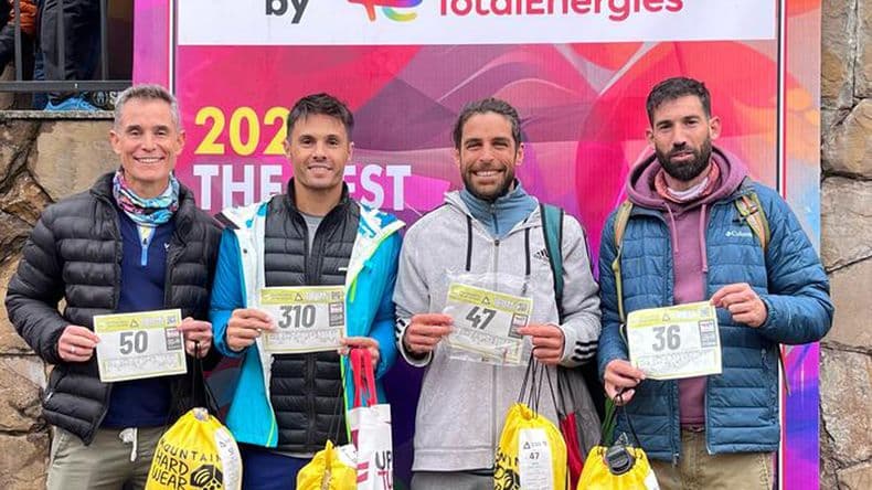 Cuatro pergaminenses con espíritu de equipo completaron las 100 millas de Patagonia Run