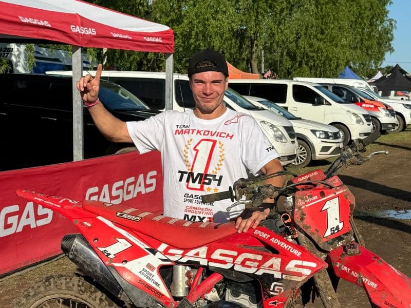 Motociclismo: Tomás Matkovich representará a Ramallo en el Enduro del Invierno 2026 en Pinamar