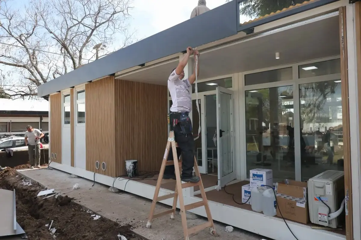San Pedro: Nuevos consultorios externos del Hospital Ruffa, la obra modular entra en su etapa final