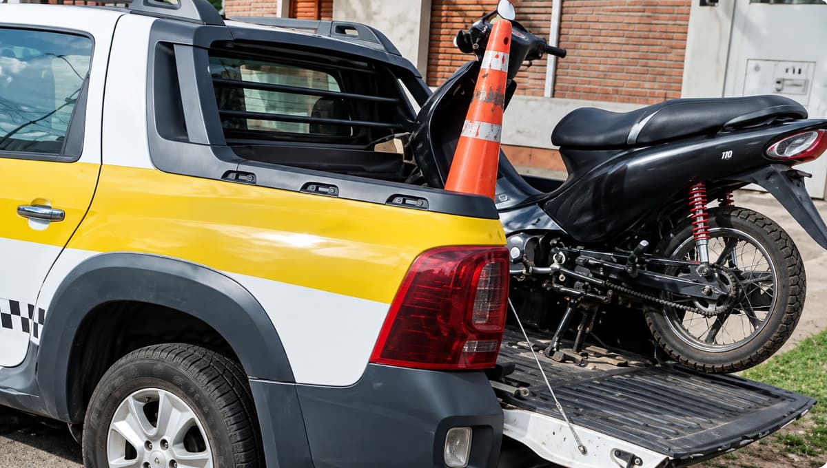 Un motociclista hirió a un inspector de tránsito porque le retuvieron la moto
