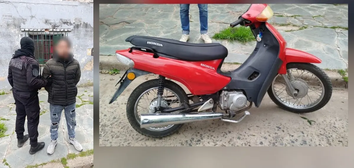 Aprehendieron a un sujeto en el barrio José Hernández por circular en una moto robada