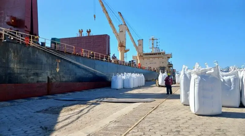 El puerto de San Pedro carga 8.000 toneladas de poroto con destino a Venezuela