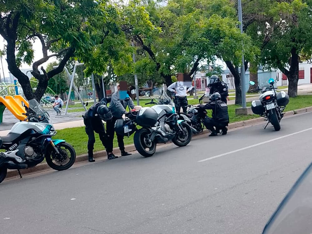 San Nicolás: Operativo Saturación, siete aprehendidos y 22 motos secuestradas