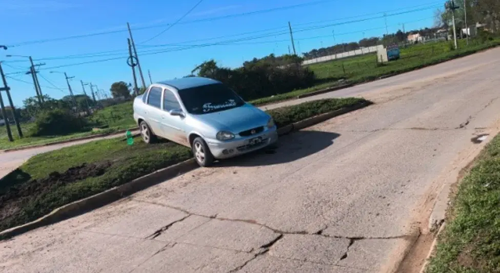 San Pedro: Chocó contra el cartel de una rotonda y dio positivo en un control de alcoholemia