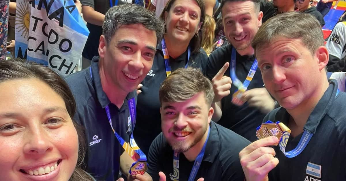 San Pedro: Federico Bonvissutto se consagró campeón sudamericano con la Selección Argentina de vóley U19